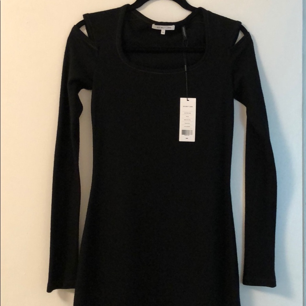 Helmut Lang Slash Wool Dress